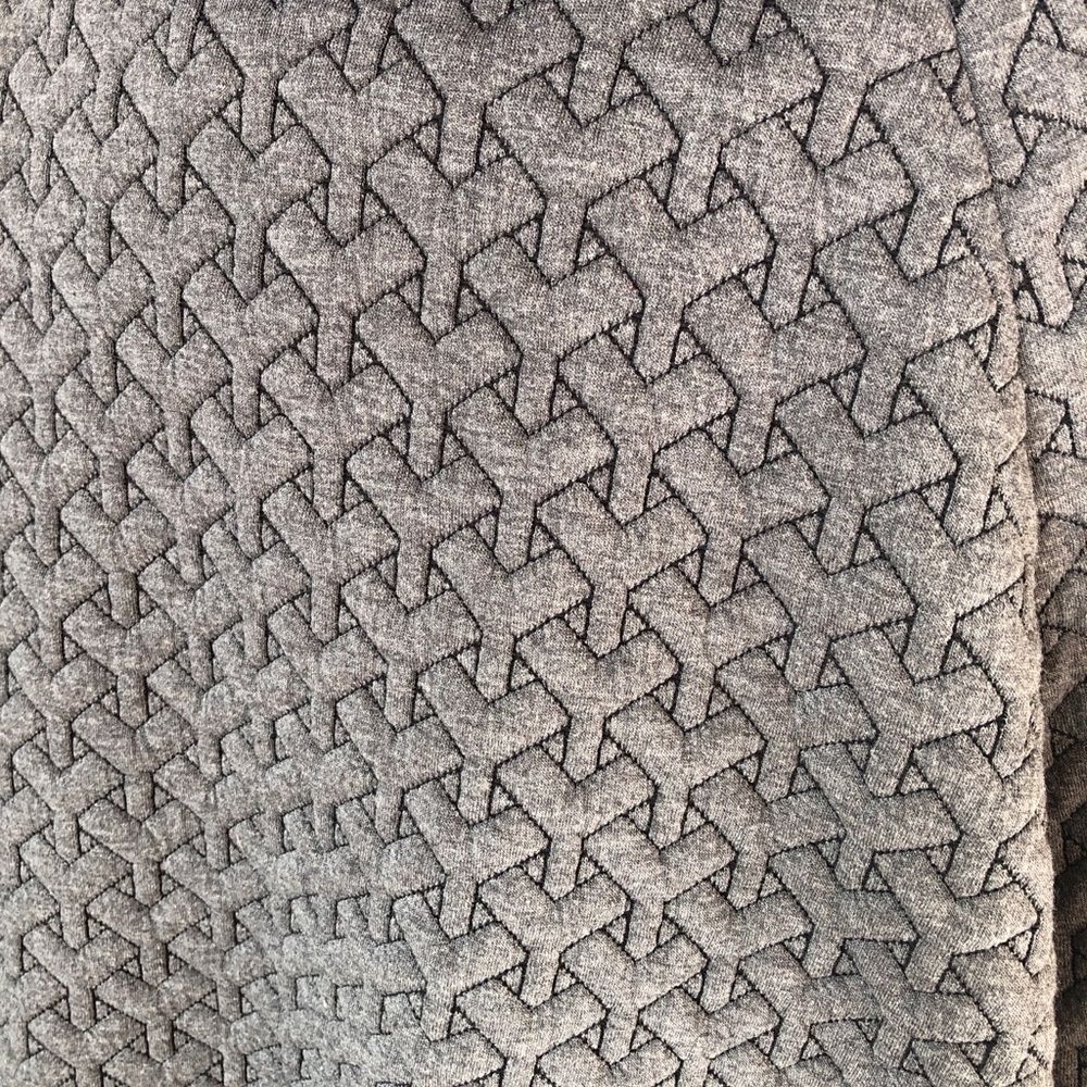 Gallery Charcoal Patterned Knit Hooded Coat - Picture 8 of 12